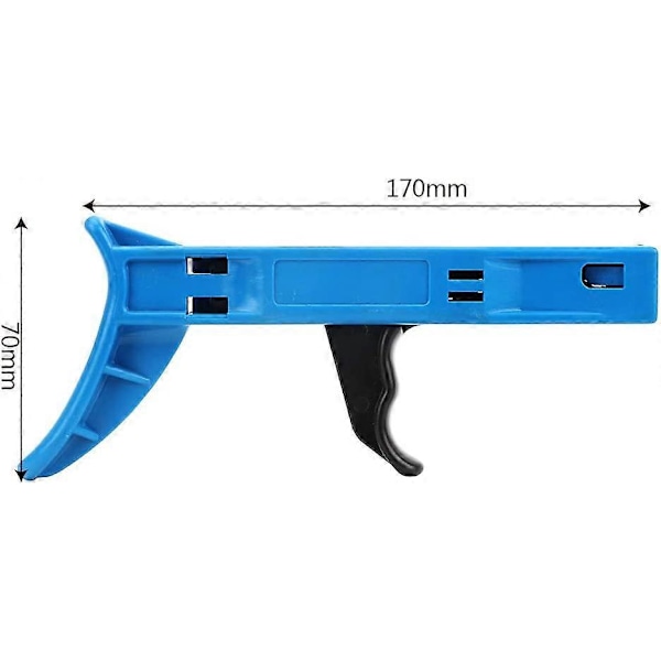 Sininen ja musta nippusidepistooli 2,4–4,8 mm