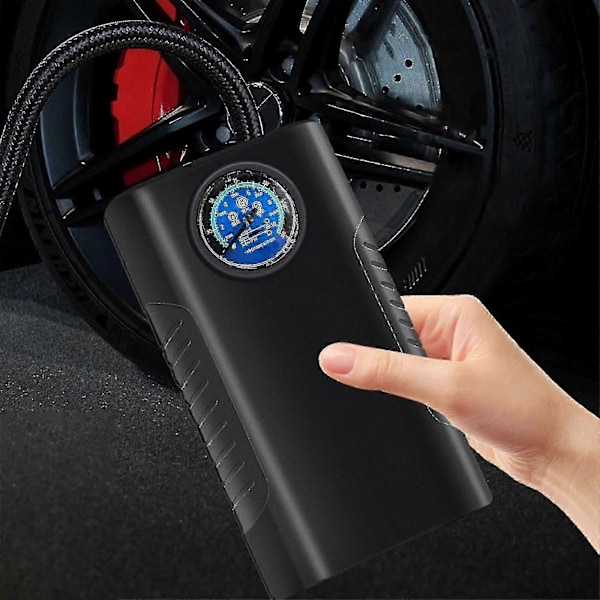 Kannettava kompressori autonrenkaille, 120 Psi sähköpumppu, 12 V rengaspumppu digitaalisella painemittarilla, LED autoon - JZ