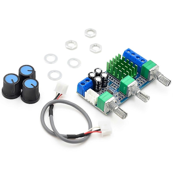 XH-M567 DC 12-24V 80Wx2 Digital Audio TPA3116D2 Diskant Bas Regulerende Forudindstillet Forud Dobbeltkanals Forstærker