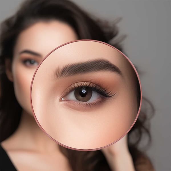 30x Magnifying Makeup Mirror - Black Suction Cup Portable Cosmetic Mirror