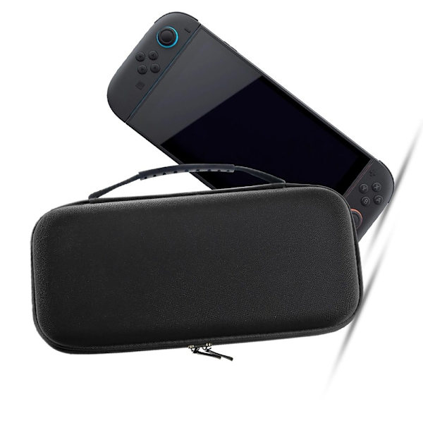 Black Waterproof Storage Case for Nintendo Switch 2 - Protect Your Console with Style