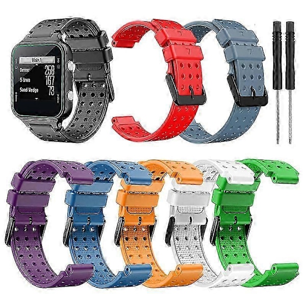Rem til Garmin Approach S20 Monokrom Urrem til Garmin Approach S20 Silikone Udskiftning Mode Armbånd til Garmin