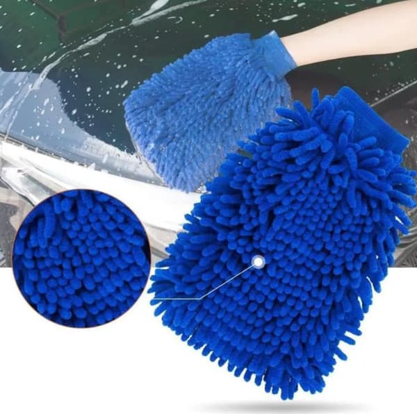 Tvätthandskar, Biltvättshandskar, Mikrofiber tvätthandskar, för rengöring av kök och bilar, 4 st