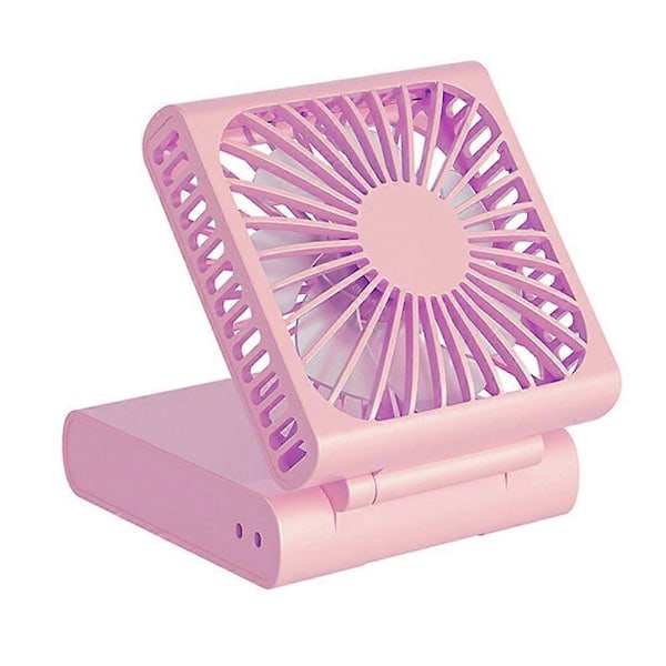 Fläkt Liten Batteridriven Fläkt, Handhållen Fläkt, Skrivbordsfläkt, USB Uppladdningsbara Personliga Handfläktar - Rosa