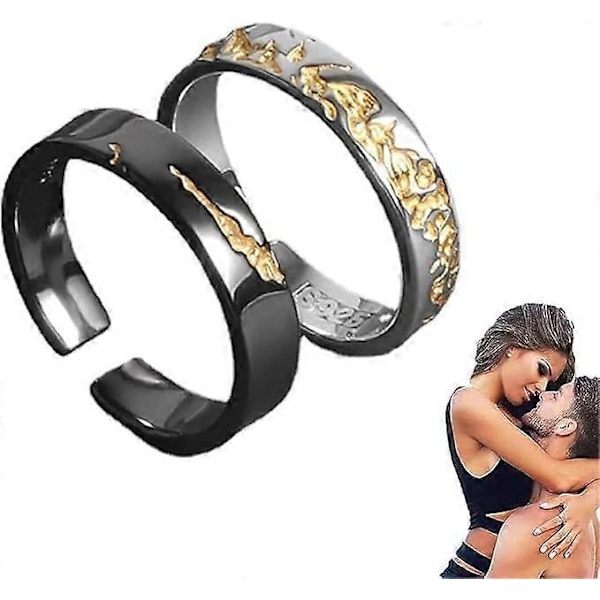 Prostata Terapi Lava Ring, 2 st Prostata Terapi Ring för Män, Koppar Smycken Present till Män, Återfå Självförtroende och Passion