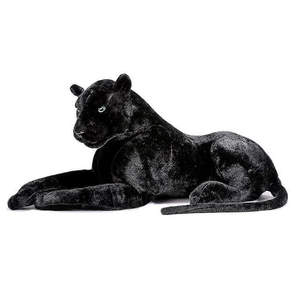 Deluxe Paws Stor Sort Panter Realistisk Udstoppede Plys Blød Legetøj 70cm