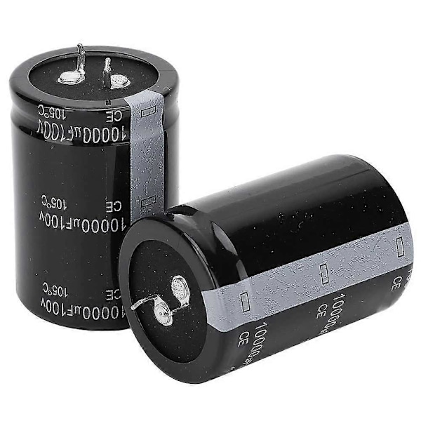 2 st 10000uF 100V Elektrolytkondensatorer Högkapacitets Audio Elektrolytkondensatorer