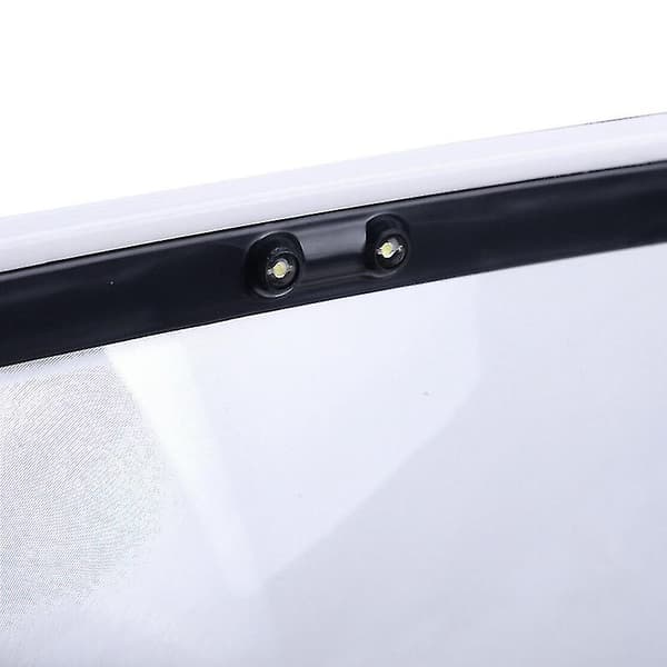 Håndfri 3X Lesing Fullside Forstørrelsesglass 2 LED Forstørrelseslupe Briller Skrivebordslys