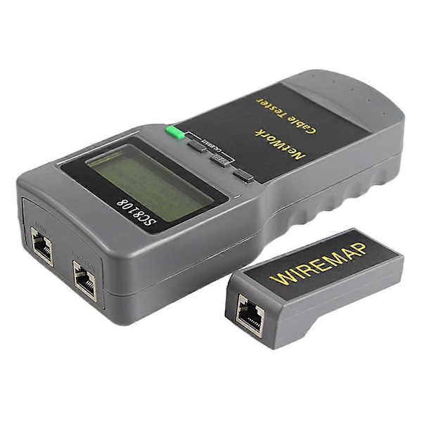 5E 6E SC8108 Netværk LAN Længde Kabel Tester Måler Værktøj