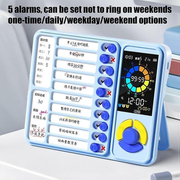 Digital Kökstimer Schemaläggare Digital Timer med Högt Alarm för Barn