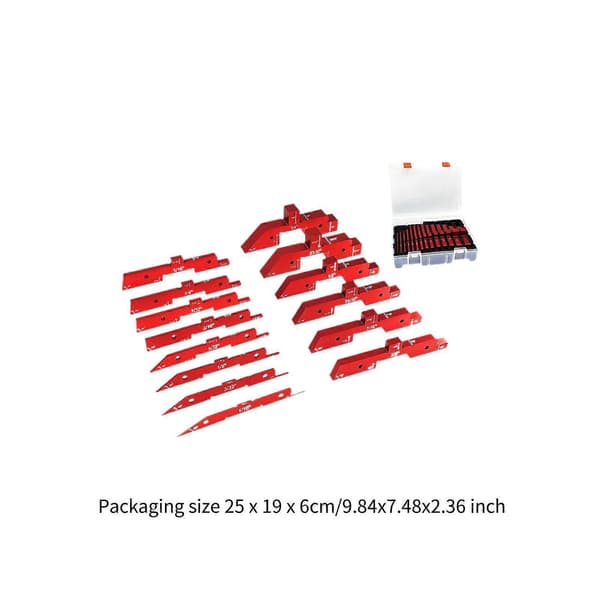 14x Inställningsblock Höjdmätare Set Robust för DIY-entusiaster Aluminiumlegering