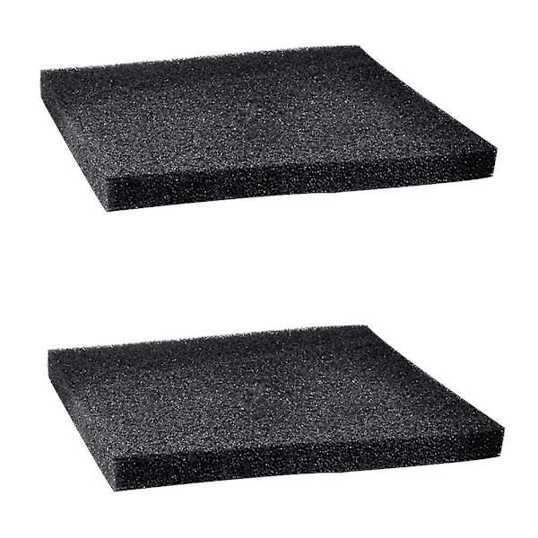 2 stk. Tykk Fisketank Filter Svamp Filterpute Aktivert Kull Filter Materiale