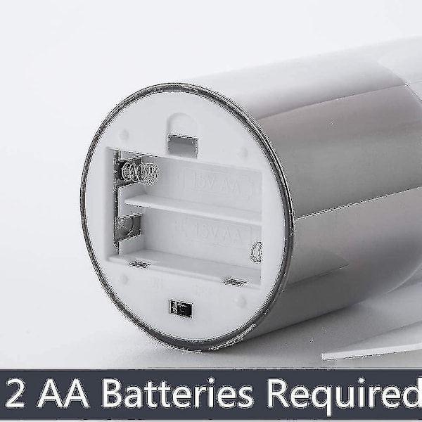 Silvergrå Glaslösa Flimmerljus med Fjärrkontroll, 3-pack Realistiska LED-Falska Ljus 3\" H 4\" 5\" 6\"