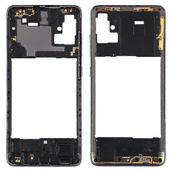 Til Samsung Galaxy A51 Mellemramme Bezel Plade (sort)