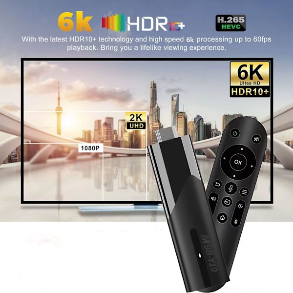 HD Android 13 ATV Nettverksspiller Multimediaspiller TV-boks Gave til Bursdag
