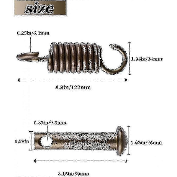 Hængekøjestol Ultimate Hængekit - Æg Hængekøjestol Fjeder Stift Stik Hardware - 500lb Hængekøjestol Hængekit ZRO