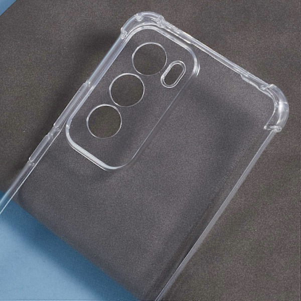 Oppo Reno12 5G (Global) -puhelimen suojakuori, vahvistetut neljä kulmaa, pudotussuoja, kirkas TPU-kuori
