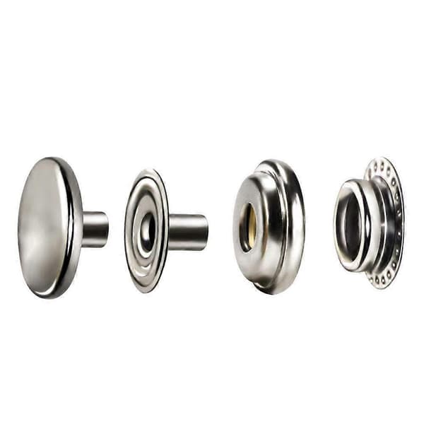 100 stycken rostfria tryckknappar, 15 mm tunga tryckknappar för jeans, tygjackor, kläder, väskor, läder, DIY-hantverk