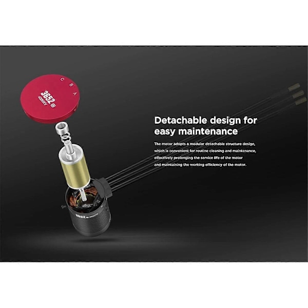 3660SL 3700KV G2 Moottori 2-4S RC-automalli Irrotettava rakenne 1/10 RC-autoille ja -kuorma-autoille