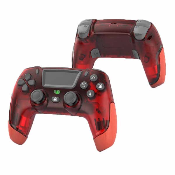 Game Elite Kontroller for PS4 Slim/Pro, Dobbel Vibrasjons Gamepad for PC, USB-tilkoblet Gamepad, Bluetooth Joystick