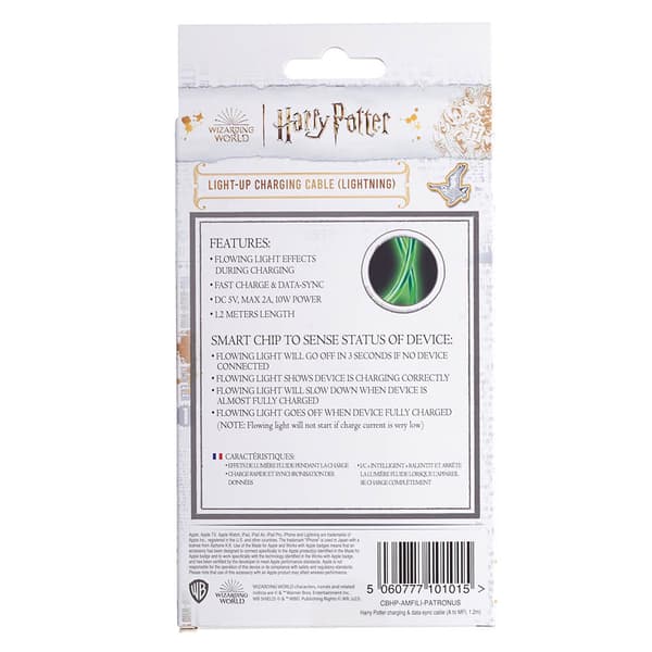 USB A–Lightning Light-Up 1,2 m MFI Patronus