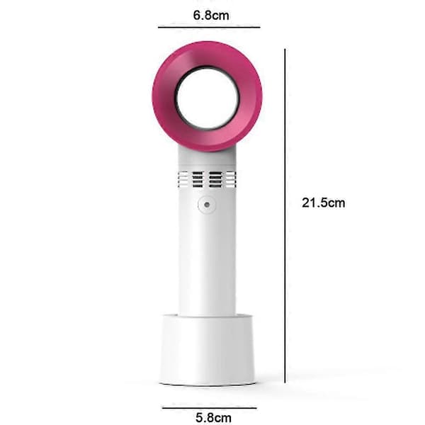 Bladeless Håndholdt Ventilator, Mini Bærbar Ventilator, USB Bordventilator, Personlig Ventilator
