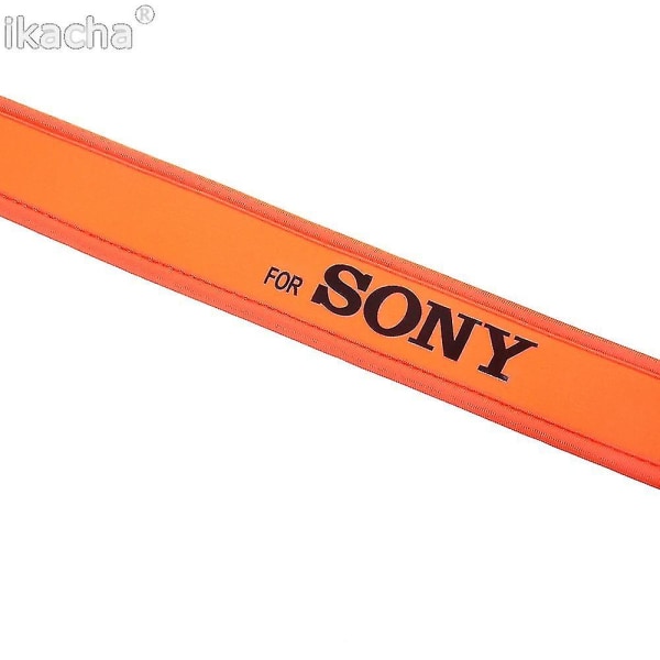 Orange kameraaxelrem passform för Sony A5000 A5100 A6000 A6500 A6300 Nex-7 Rx100 V A7r Ii Wx200 Nex-c3 kamera Dslr