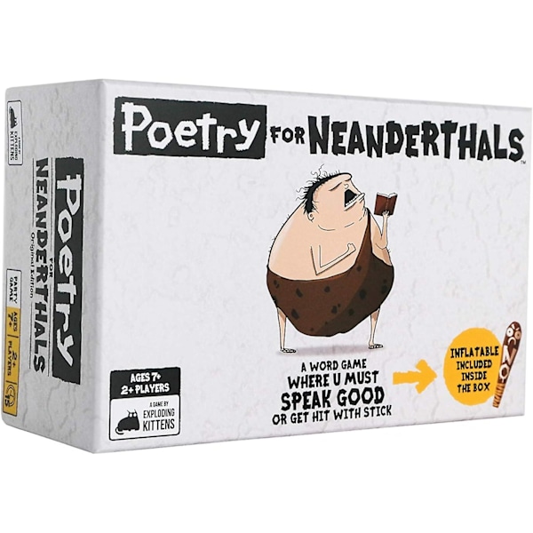 Poesi for Neandertalere av Exploding Kittens, Kortspill for Voksne, Tenåringer & Barn, Morsomme Familiespill