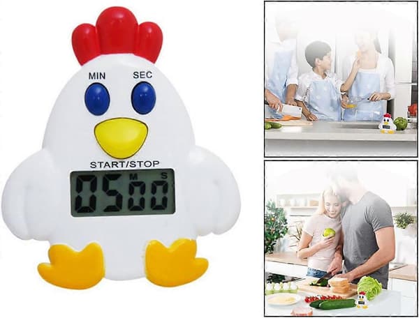 Køkken Timer, LCD Digital Timer, Nedtællingstimer i Kylling