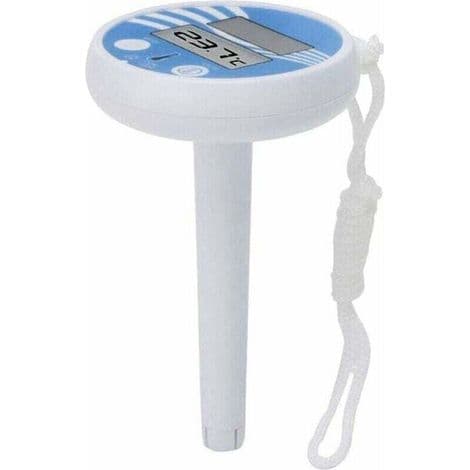 Pooltermometer, Vattentermometer, Soldriven Digital Termometer, Temperaturmätare med Snöre för Pool, Spa, Badkar
