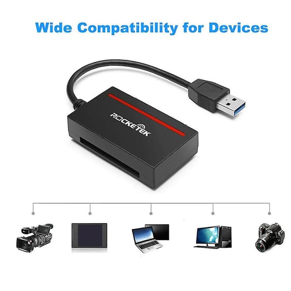 Cfast 2.0 Læser Usb 3.0 Til Sata Adapter Cfast 2.0 Kort Og 2.5 Tommer Hdd Harddisk/Læs Skriv Ssd