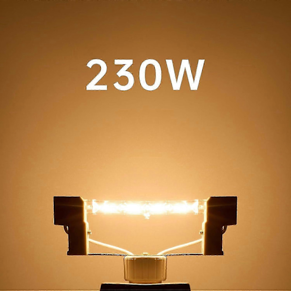 R7s Halogenpære 118mm 230W Dimbar 230V Varmt Hvit Energibesparende Lineær Flomlys 6-pakning