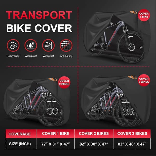 Cykelöverdrag för Transport 2 Cyklar - Utomhus & Överdrag