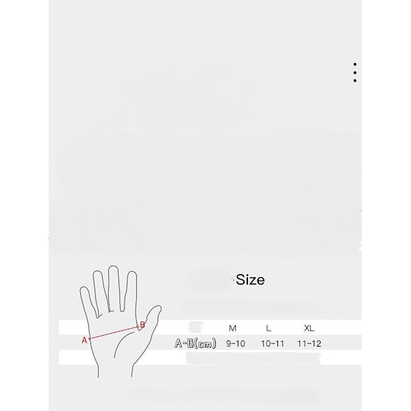 Cykelhandskar för Män Andningsbara Hel-Finger Gel-Vadderade Cykelhandskar Herr-Svart(L)