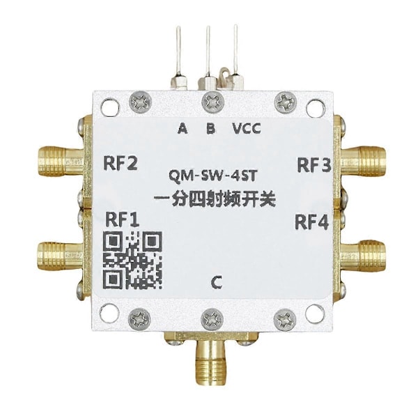 0.1-6GHz RF Bryter SP4T RF Bryter Høy Isolasjon 1/4 Mikrobølge Elektronisk Bryter RF Bryter