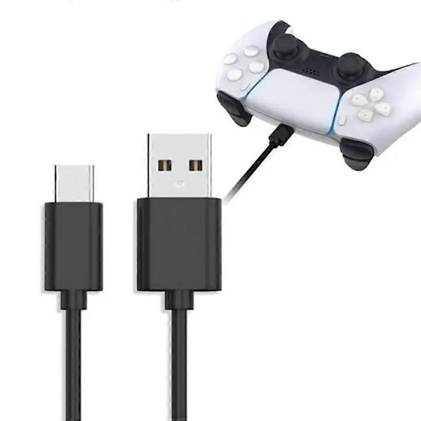 Til Sony PS5/Xbox Series S/X 3A Ladekabel Spilcontroller Opladerledning, 1m