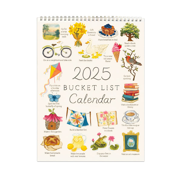 Kalender 2025 Nytårs kalender farve: stil 32