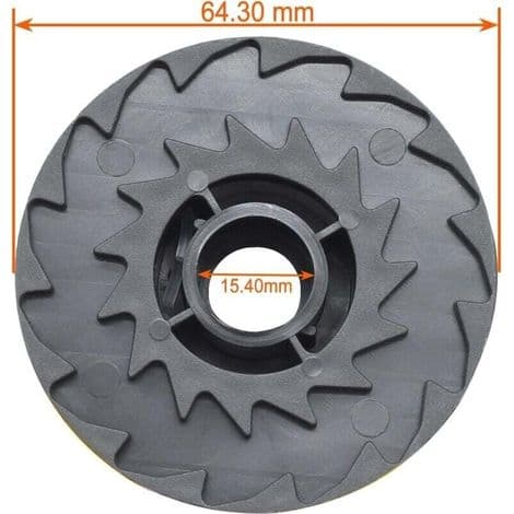 Pakke med 6 kompatibel med Parkside PRT 550 A1-B2-C3 TLP-1 gressklipper tilbehørsspole -