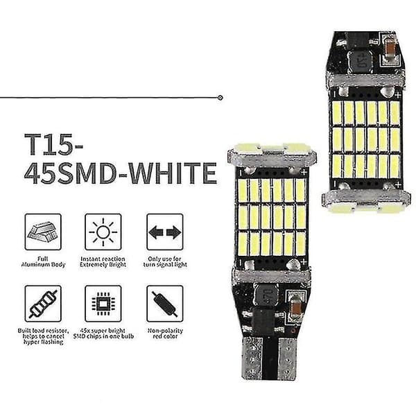 2x Canbus T16 T15 921 W16w LED-polttimo auton peruutusvaloihin