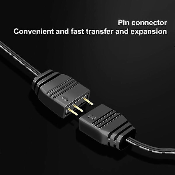 Coolmoon Argb Splitter 5v 3 Pin 1 Till 4 Universal 33.5cm Moderkort Argb Förlängningskabel Med Skyddslock För Stationär Kaesi