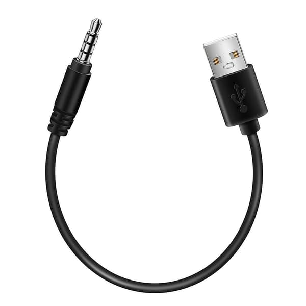 3,5 mm stik AUX lydjack til USB 2.0 han-opladerkabeladapterledning til bil MP3 af FamilyMall