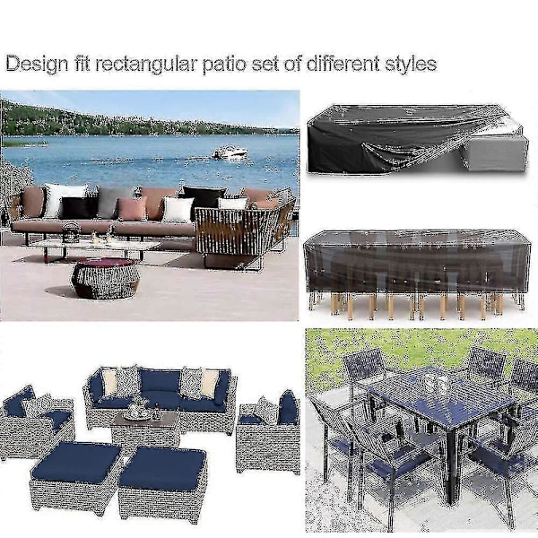 Vattentäta Utomhus Patio Trädgårdsmöbler Skydd Regn Snö Stolskydd färg: 150 * 120 * 71cm