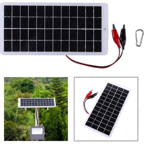 10W 12V polysilikon solpanel för utomhus DIY-laddare 250x120mm