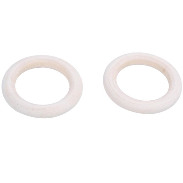 3X Naturlige Træringe, Diameter 50 mm