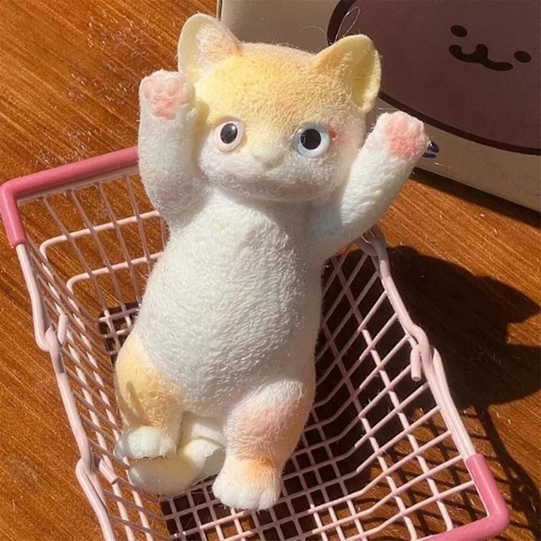 Julepynt Katte Hænder Op Katte Æltning Stressaflastende Legetøj Pige Plyslegetøj Simulation Katte Æltning -FARVE: D