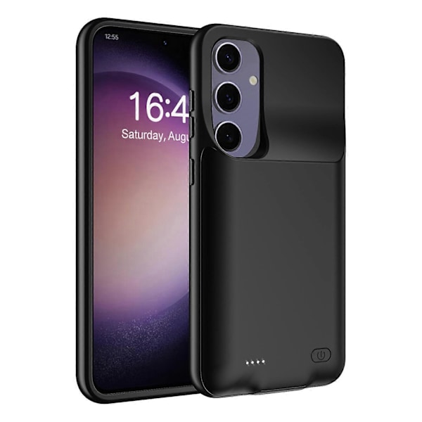 Til Samsung Galaxy S25 TPU Oplader Cover 6500mAh Batteripakke Genopladelig Powerbank