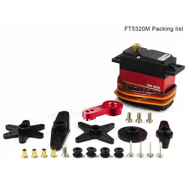 FT5330M Digital Servo 20KG Vattentät Borstlös Höghastighets Servo Metallväxel Digital Servo för 1/8 1