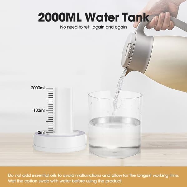 Luftfugter - 2L - 20H - Dobbelt spray - Integreret natlys