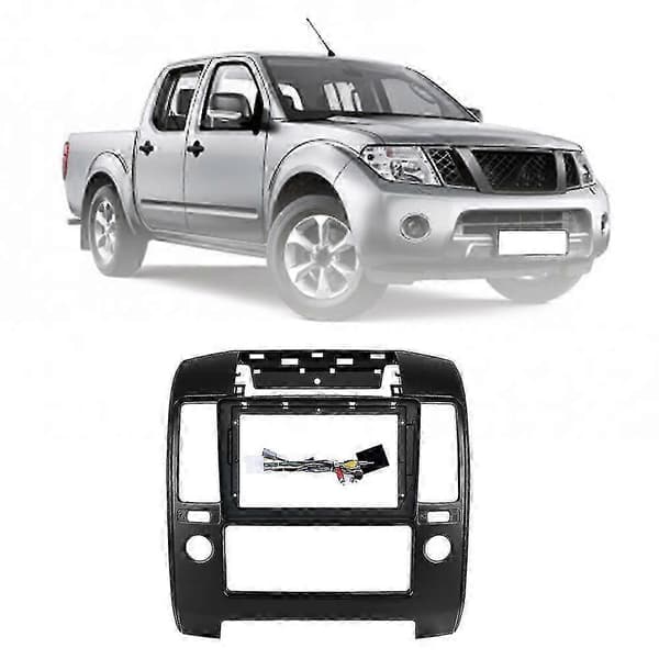 9-tums Dash Trim Kit och Audio Fitting Adapter för Navara D40 05-14 2 Din R Bil DVD-ram