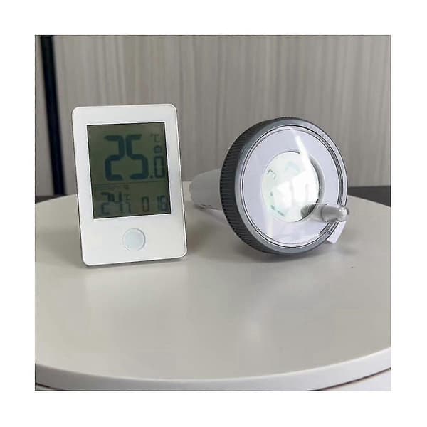 Trådløst digitalt flydende pooltermometer til indendørs og udendørs brug, vandtemperaturmåler til svømning